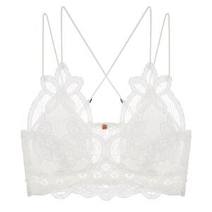 NWT Free People Adella Bralette, white size small